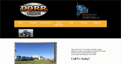 Desktop Screenshot of dorrtrucksales.com