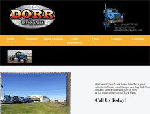 Tablet Screenshot of dorrtrucksales.com